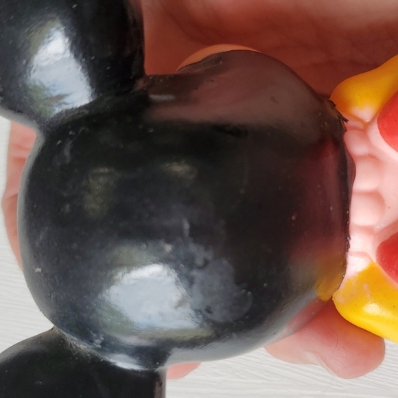 Disney Vintage Made in Korea 80'S Rubber Micky & Minnie Mouse original price tag - Picture 10 of 13